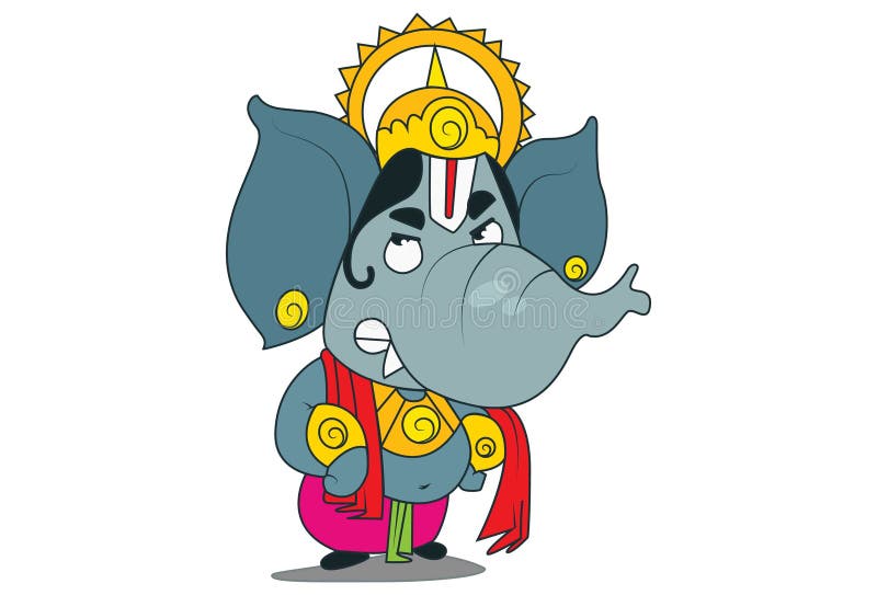 Illustration of Cute Cartoon Ganesha Stock Vector - Illustration of artwork, anger: 135967331 Illustration of Cute Cartoon Ganesha Stock Vector - Illustration of artwork, anger: 135967331