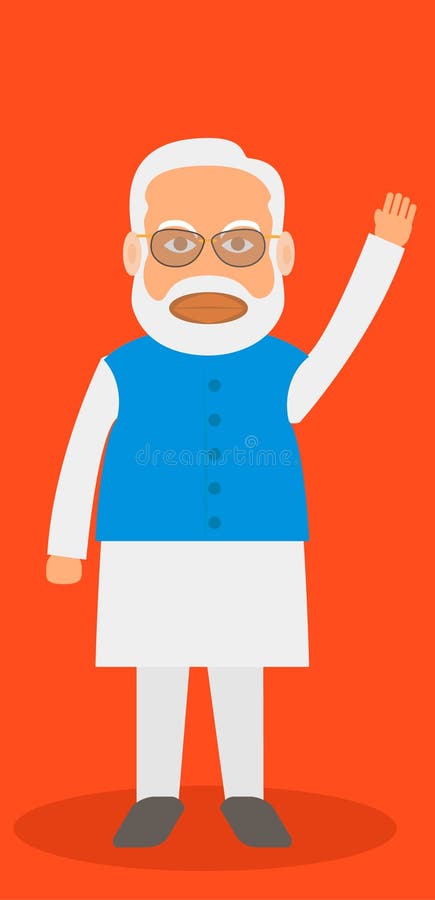 Narendra Modi Prime Minister India Stock Vector (Royalty Free) 787811692 |  Shutterstock