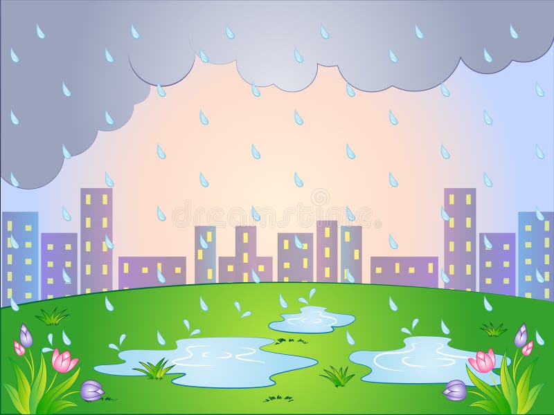 Rainy day Royalty Free Vector Image - VectorStock