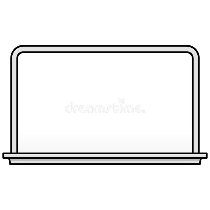 Black and White Whiteboard stock vector. Illustration of cartoon