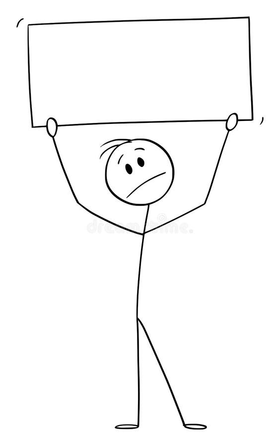 Stick Man Stick Figure Holding Blank Sign Stock Illustrations – 195 Stick  Man Stick Figure Holding Blank Sign Stock Illustrations, Vectors & Clipart  - Dreamstime