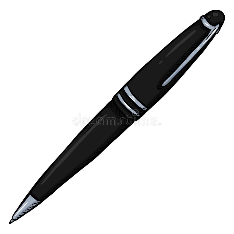 Vector Cartoon Luxury Pen stock vector. Illustration of souvenir - 90518079