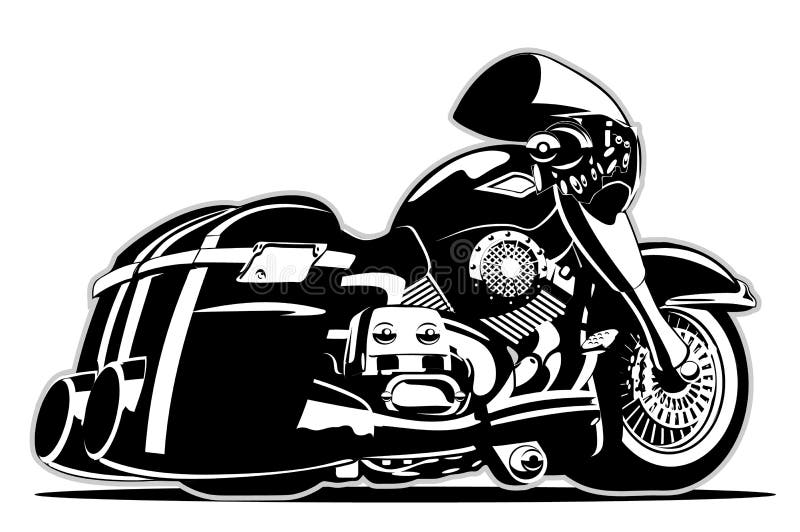 Vector Cartoon Motorbike royalty free illustration Vector Cartoon Motorbike royalty free illustration