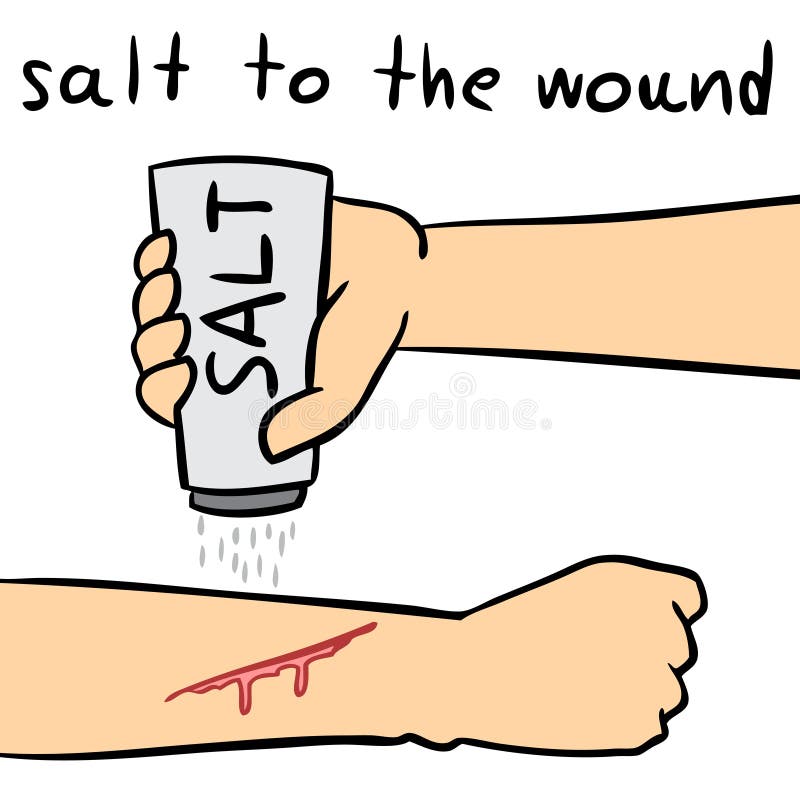 vector-cartoon-salt-to-wound-isolated-94