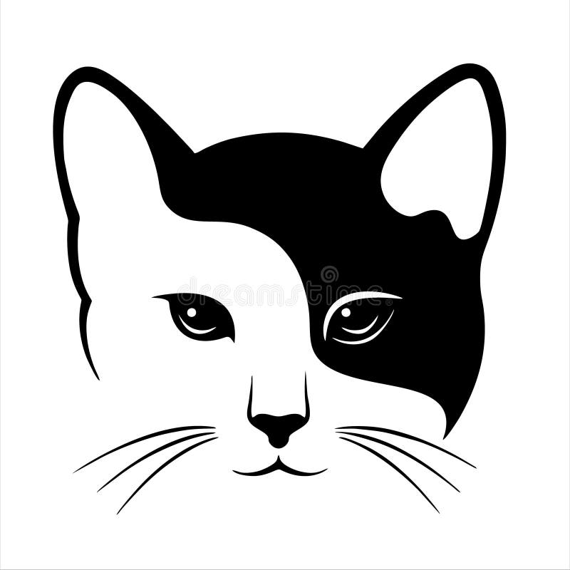 cat head icon. cat icon black on white background. cat icon simple