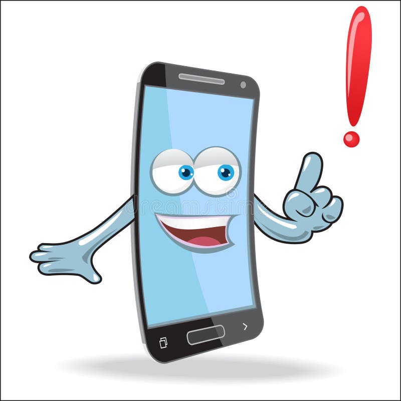 Vector Cell Mobile Mascot royalty free illustration Vector Cell Mobile Mascot royalty free illustration