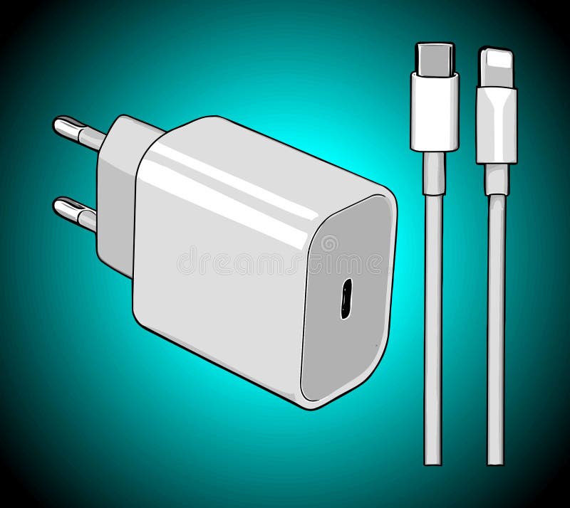 Cell Phone Cord Drawing Stock Illustrations 52 Cell Phone Cord