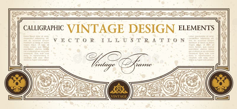 Vector certificate coupon template design vintage