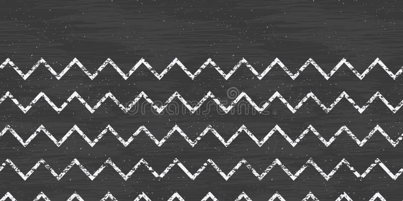 Download Vector Chalk Chevron Blackboard Horizontal Border Stock ...