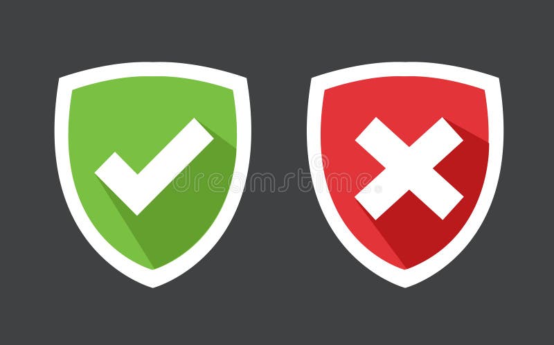 Vector check mark icons