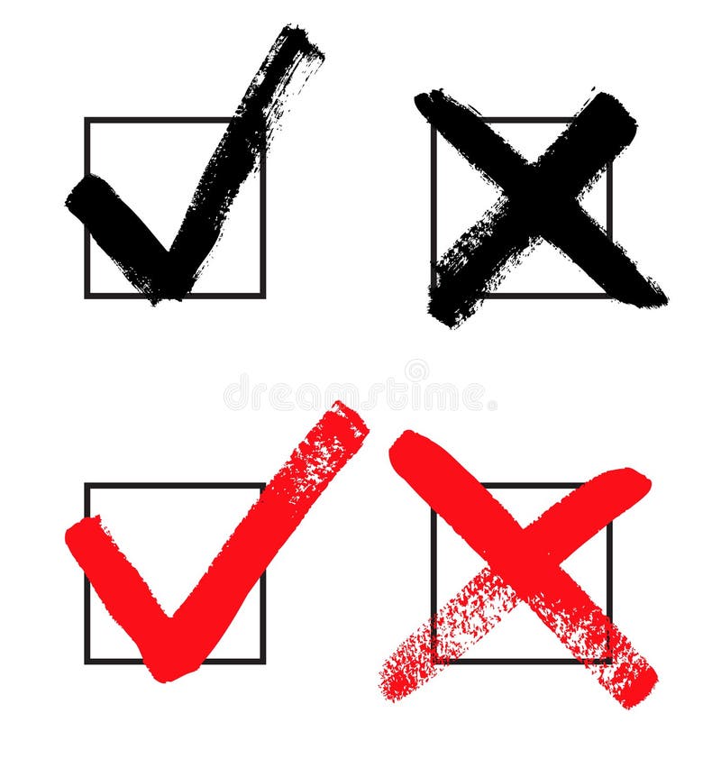 Vector check marks vector illustration