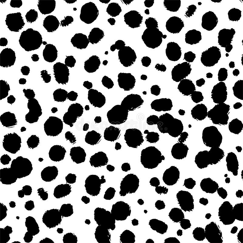 Seamless Vector Leopard Pattern Trendy Stylish Wild Leopard White