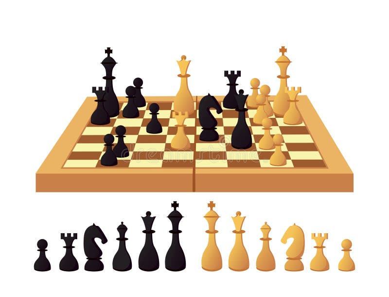 Chess pieces set Royalty Free Vector Image - VectorStock