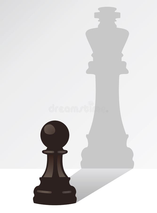 Silhouette of a king chess piece Royalty Free Vector Image