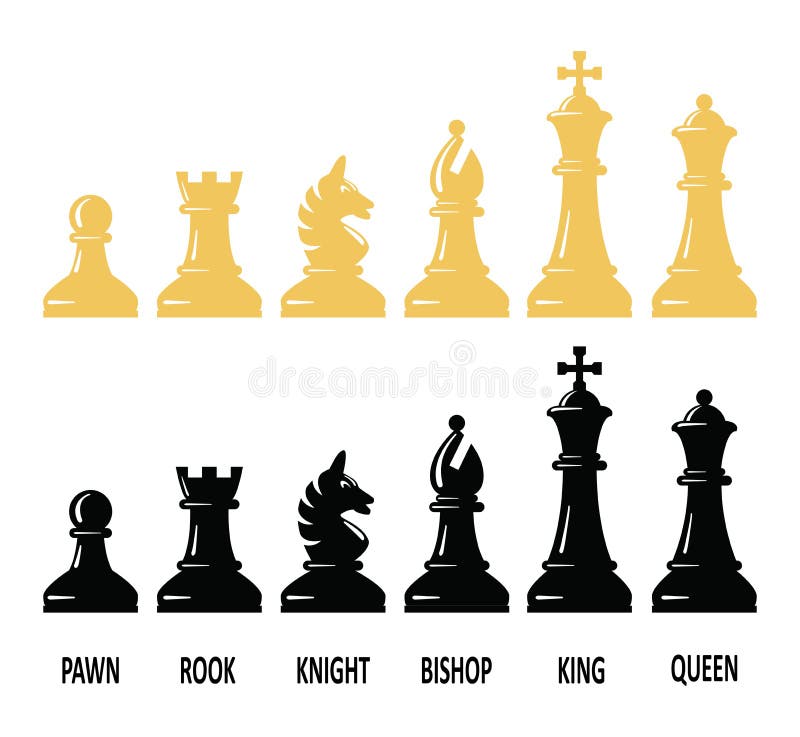 Chess Pieces King Queen Knight Bishop Castle Rook Pawn Chess 