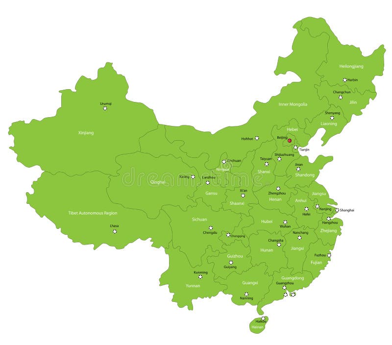 Verde regiones vistoso en verde.