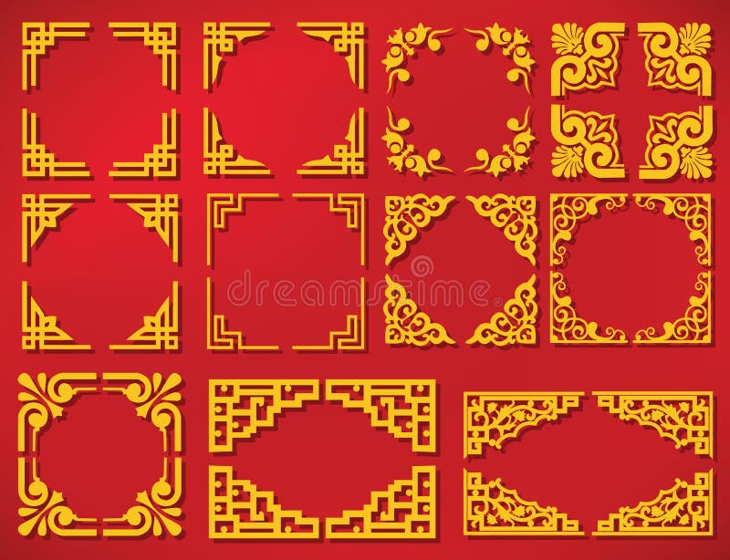Vector china new year frame vector illustration Vector china new year frame vector illustration