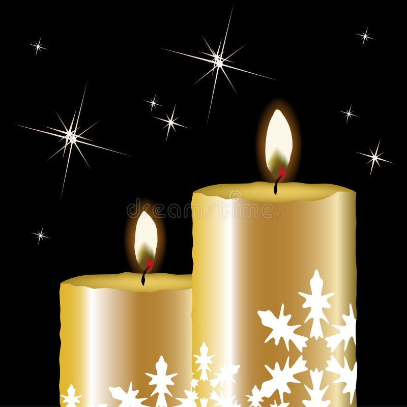 Christmas candle stock vector. Illustration of design 21981987