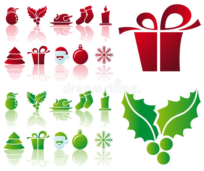 Vector christmas icons royalty free illustration Vector christmas icons royalty free illustration