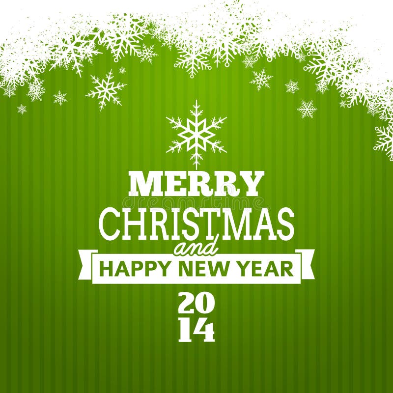 Vintage Christmas Tree with Text and Elements Stock Vector