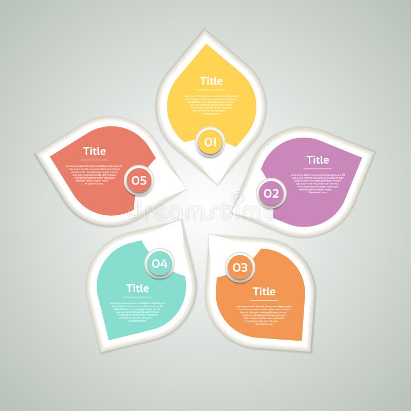 Vector circle arrows infographic, diagram, graph, presentation royalty free illustration