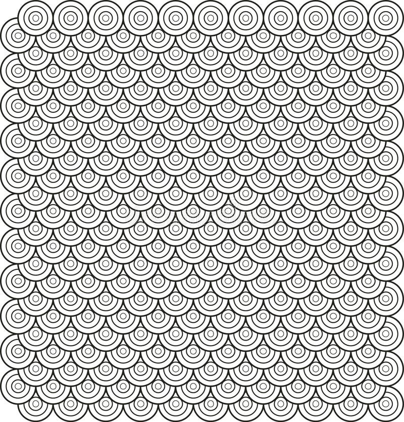 Vector. Circles based abstract tile pattern 3