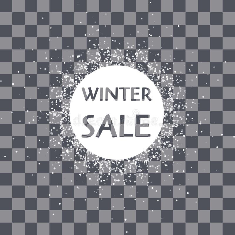 Vector Circle Frame Snowflake. Falling Snow. Winter Holidays New Year and Merry Christmas. stock illustration Vector Circle Frame Snowflake. Falling Snow. Winter Holidays New Year and Merry Christmas. stock illustration