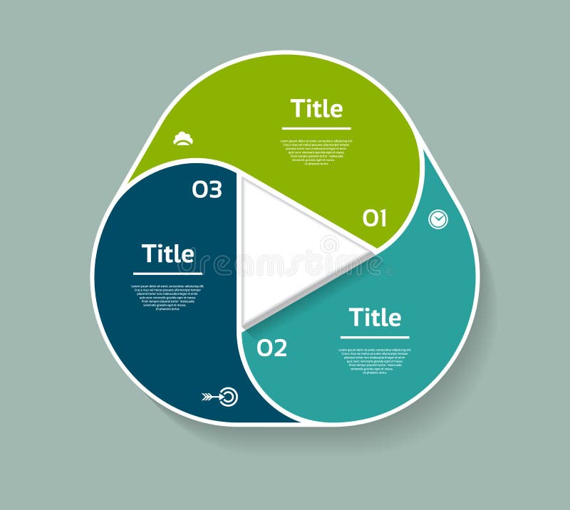 Vector circle infographic. Template for diagram, graph, presentation and chart. Business concept with three options, parts, steps vector illustration Vector circle infographic. Template for diagram, graph, presentation and chart. Business concept with three options, parts, steps vector illustration