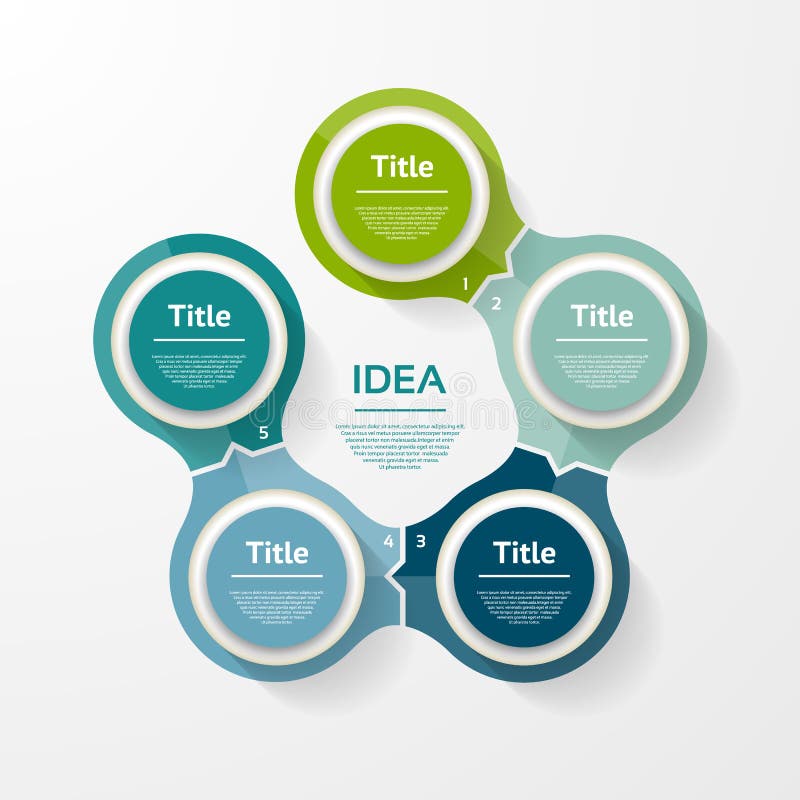 Vector circle infographic. Template for diagram, graph, presentation and chart stock illustration Vector circle infographic. Template for diagram, graph, presentation and chart stock illustration