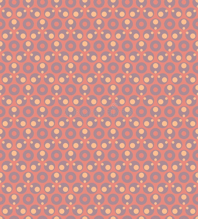 Vector circles seamless pattern stock illustration