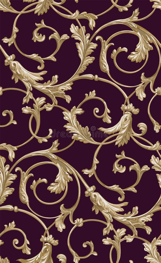 Vector Classic Seamless Pattern Background. Classical Luxury Old