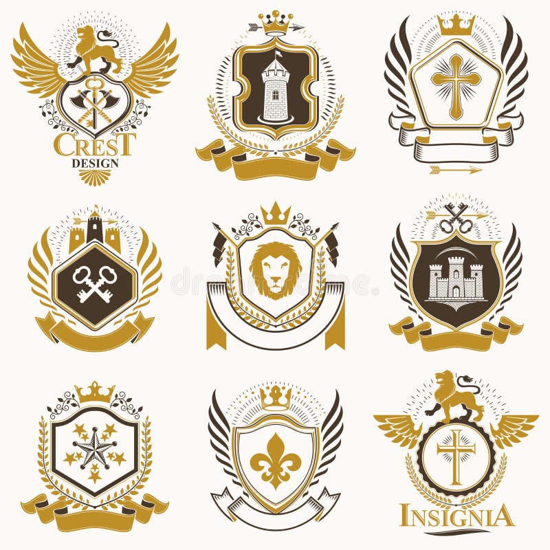 Blazons Heraldic Stock Illustrations – 310 Blazons Heraldic Stock ...