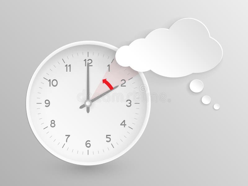 Daylight saving time clock not summer Stock Vector Images - Alamy