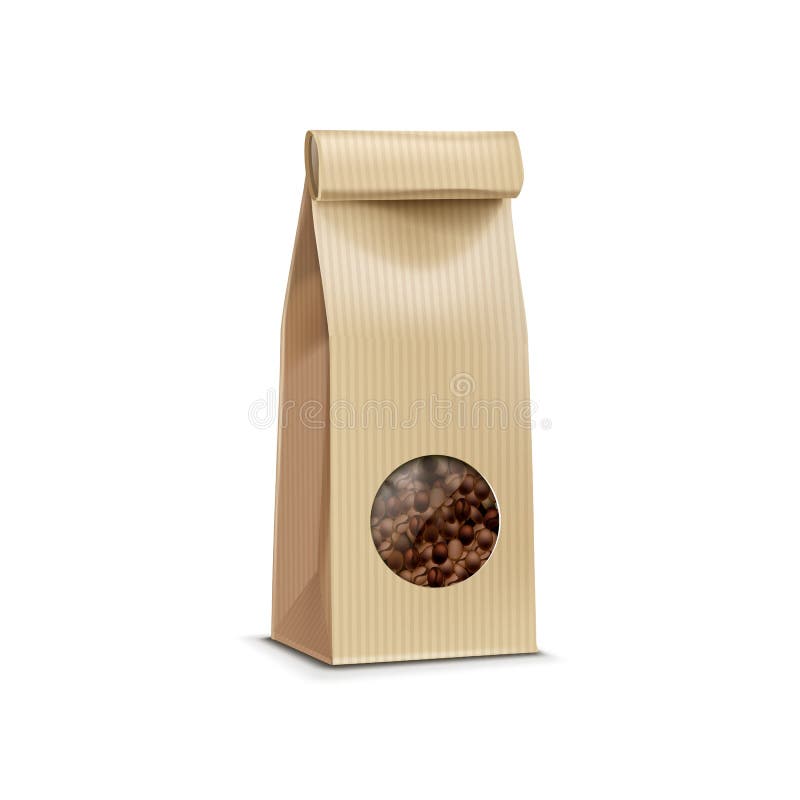 Vector Coffee Packaging Package Bag Isolated