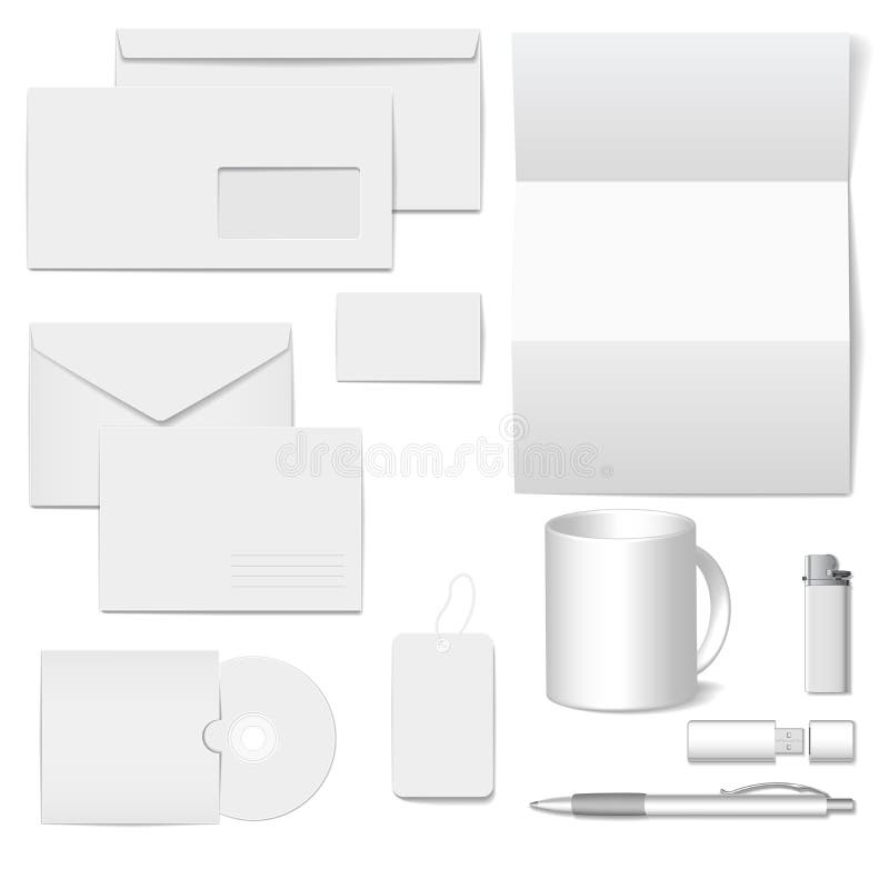 Vector collectief identiteitsmalplaatje stock illustratie Vector collectief identiteitsmalplaatje stock illustratie