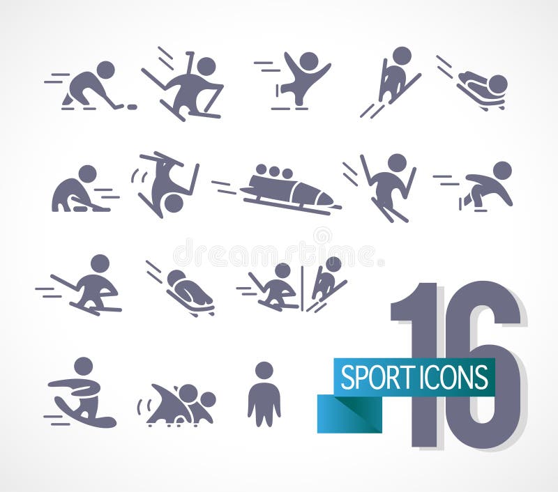 Vector collection of flat simple athlete silhouettes on white background. royalty free illustration Vector collection of flat simple athlete silhouettes on white background. royalty free illustration
