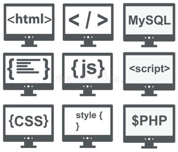 Vector Collection of Web Development Icons: Html, Css, Tag, Mysql ...