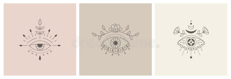 Celestial Evil Eye Illustration Mystical Moon Print Vector Isolated Stock  Illustration - Download Image Now - iStock