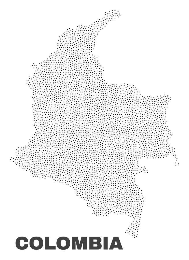 Map Of Colombia High Detailed Vector Map Colombia Stock Vector