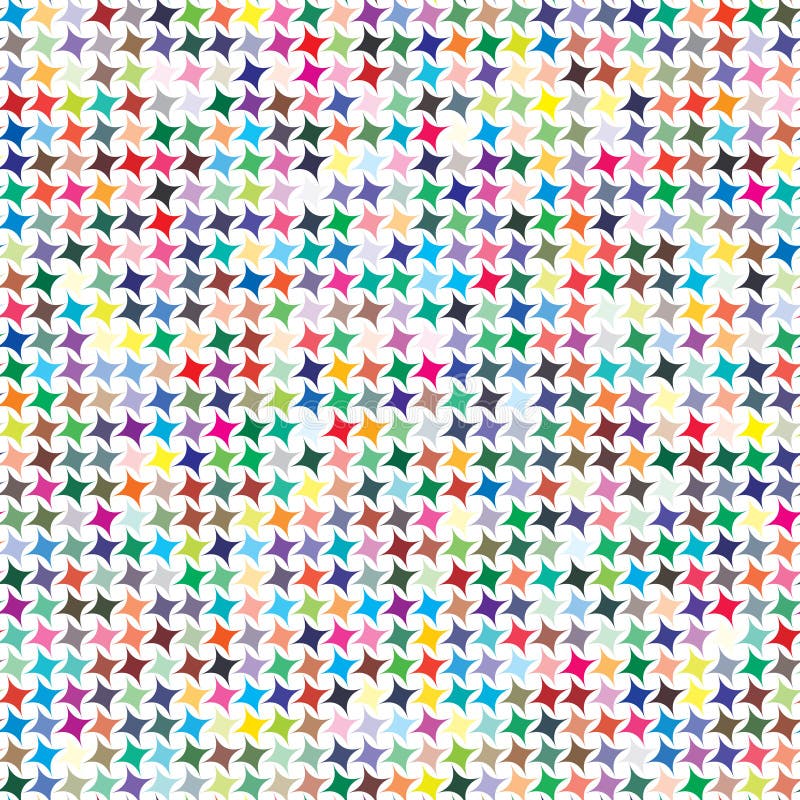 Vector color palette. 729 different colors in shapes of four-pointed stars. royalty free illustration