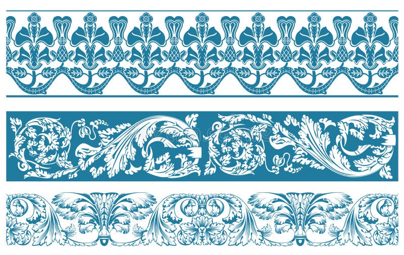 Download Vector Color Set. Ornate Borders Stock Vector ...