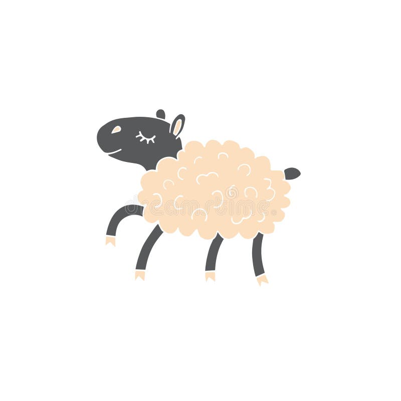 running sheep silhouette