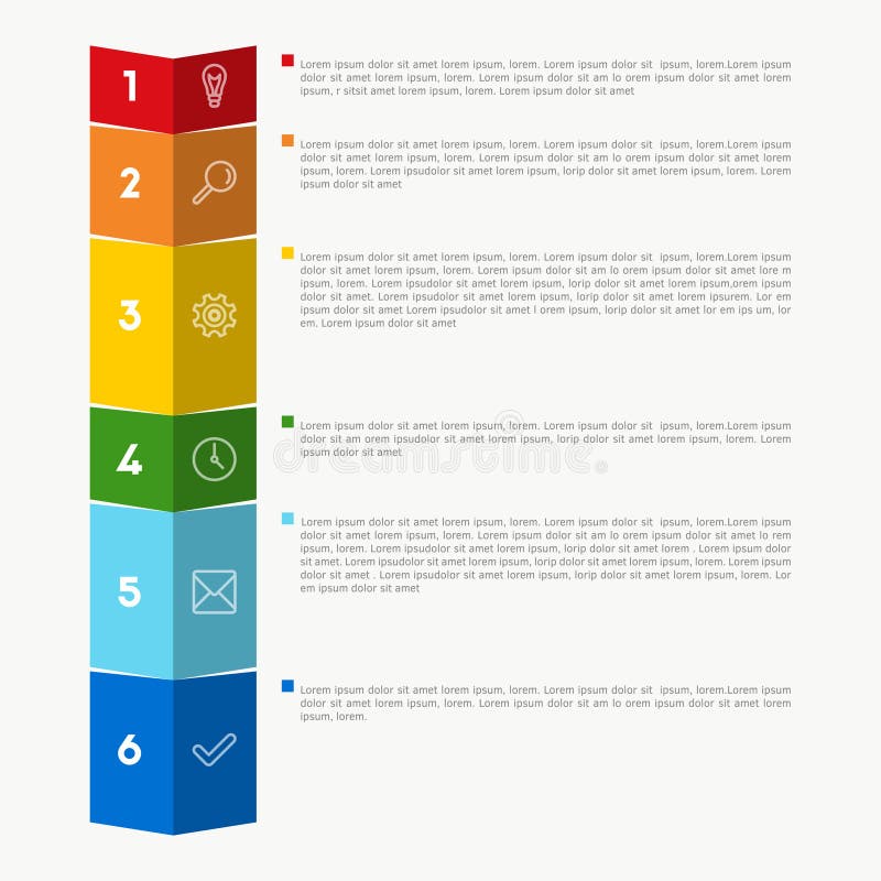 Vector colorful chart