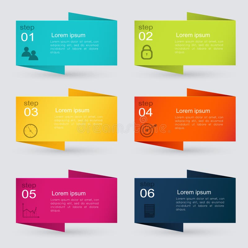 Vector colorful info graphics for your business presentations.