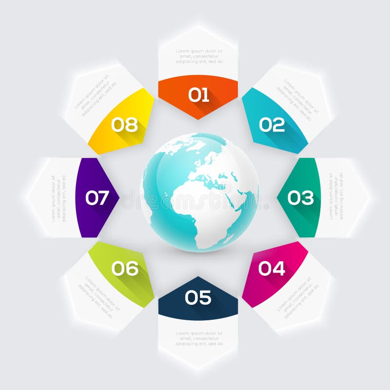 Vector colorful info graphics for your business presentations. vector illustration