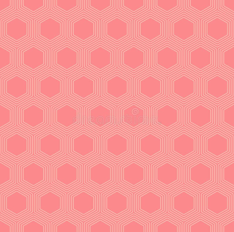 Vector colorful orange hexagons seamless pattern vector illustration