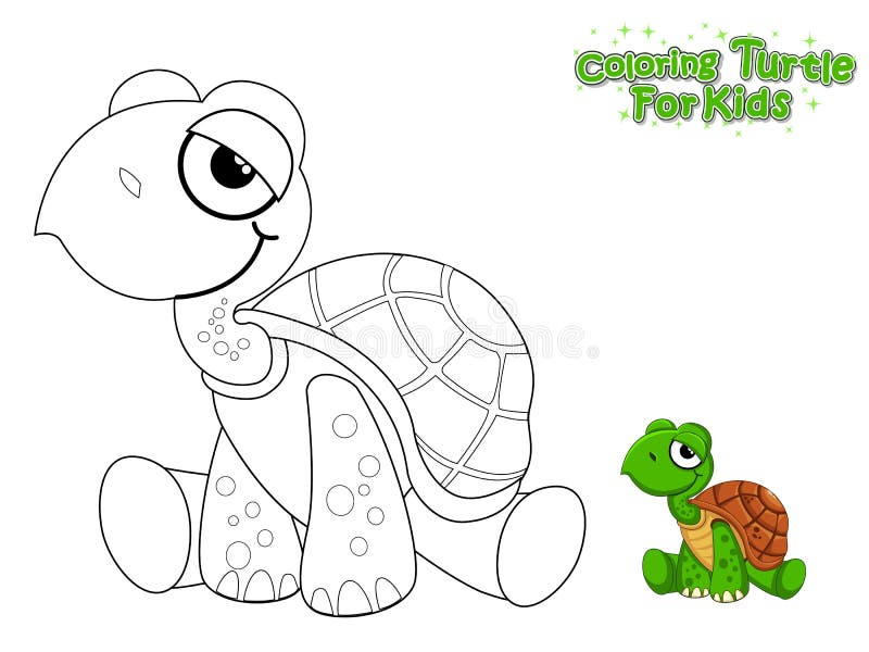 Vector Drawing and Paint Cute Cartoon Seahorse. Educational Game for Kids.  Vector Illustration with Cartoon Style Funny Sea Animal Ilustração do Vetor  - Ilustração de linha, educacional: 153519182