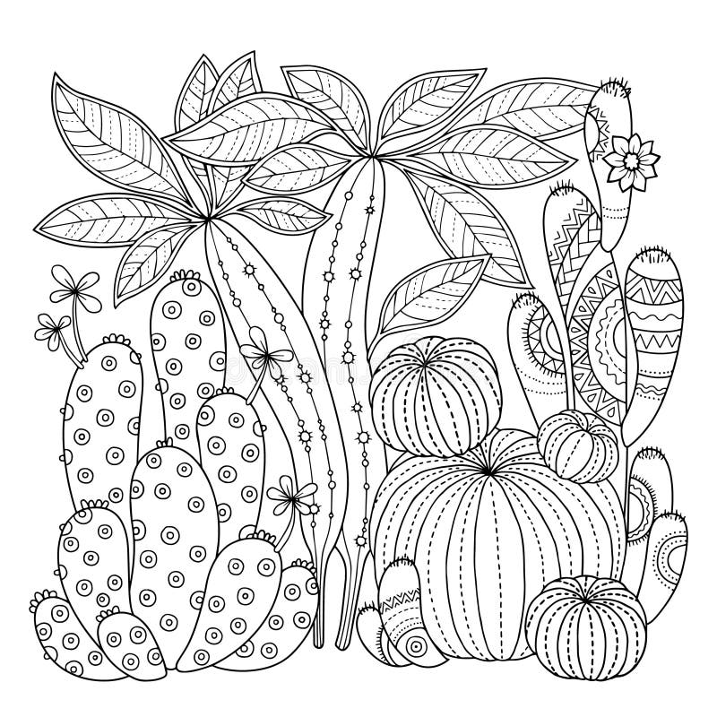 38 best ideas for coloring | Western Coloring Cactus