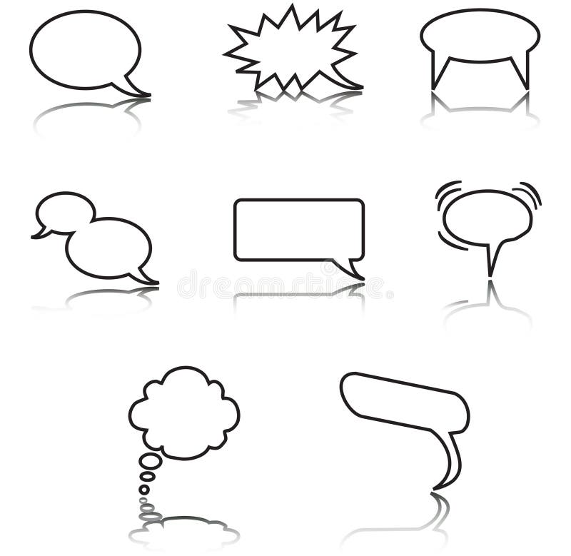 Vector comic balloons vector illustration