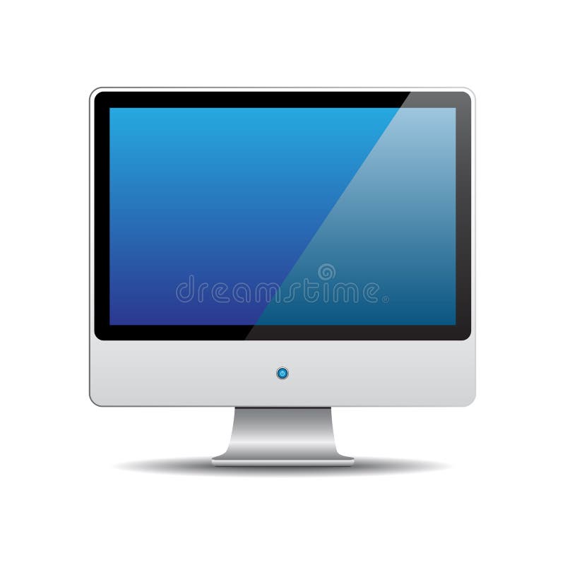 Vector Computer Monitor royalty free illustration